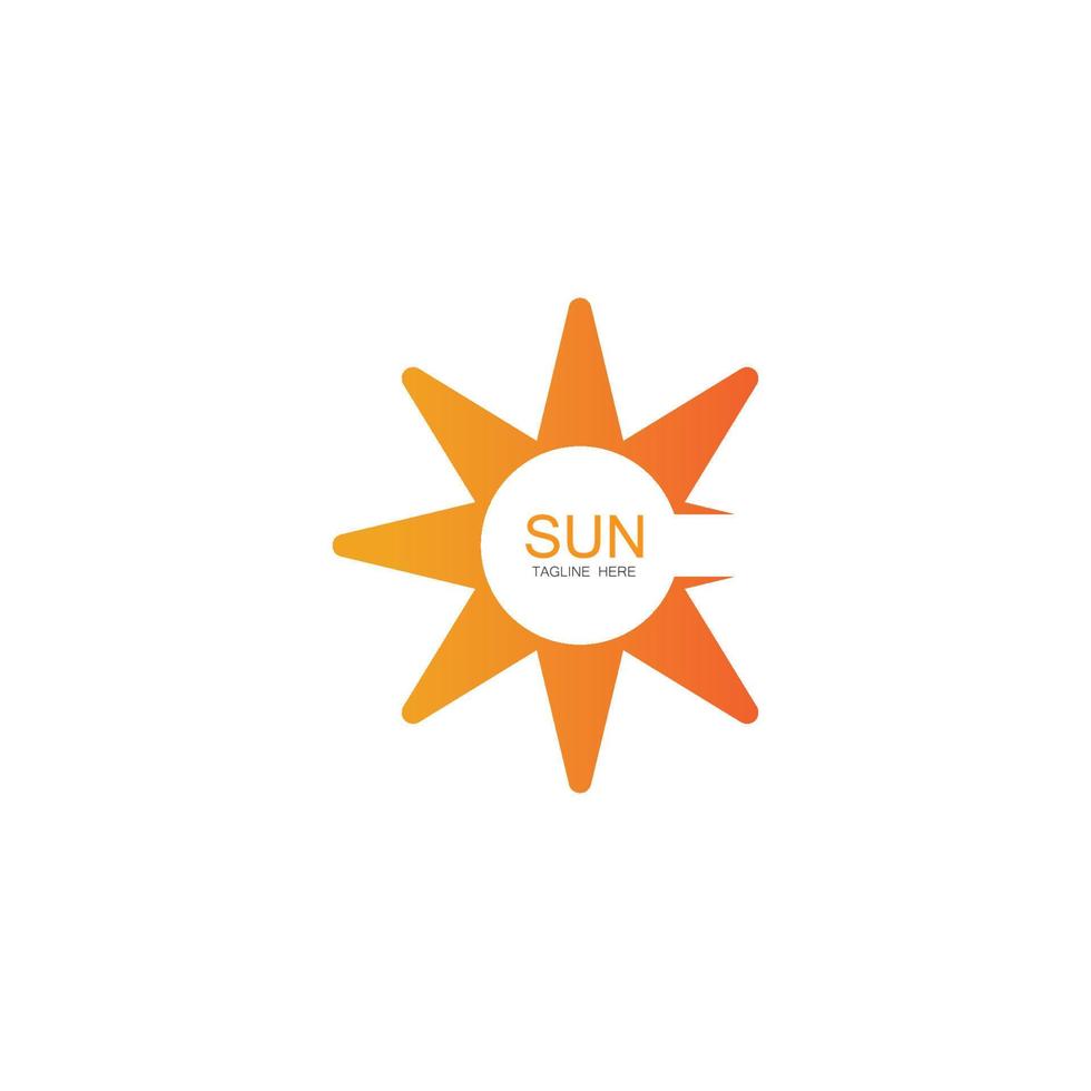 zon vector illustratie pictogram logo sjabloonontwerp