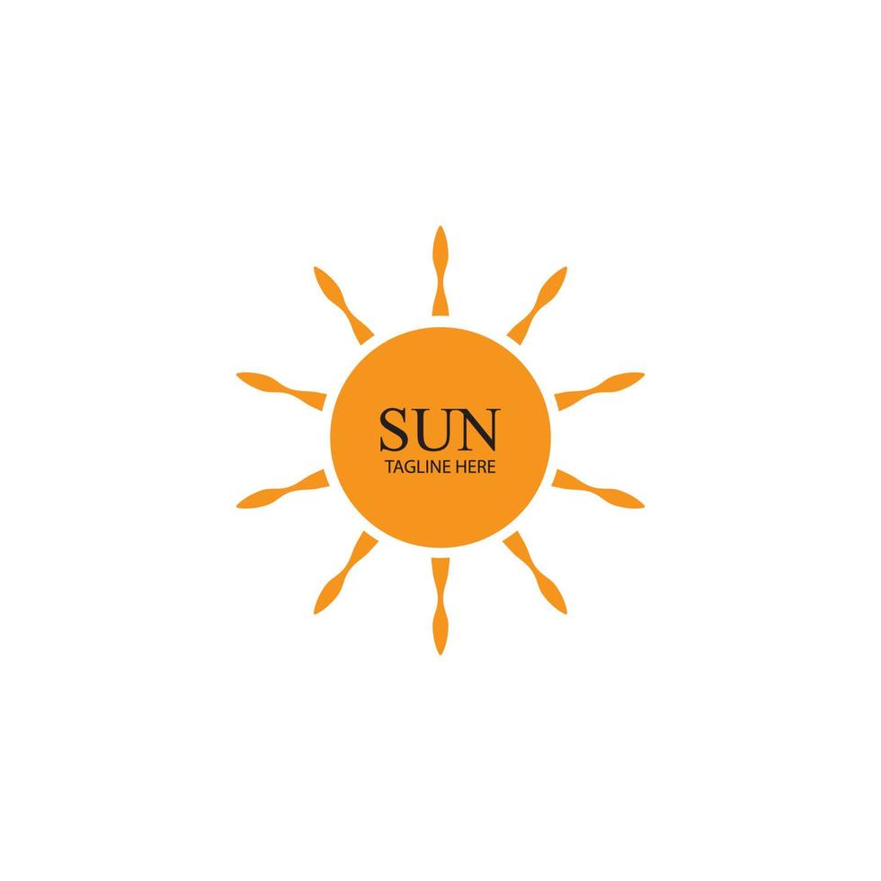 zon vector illustratie pictogram logo sjabloonontwerp