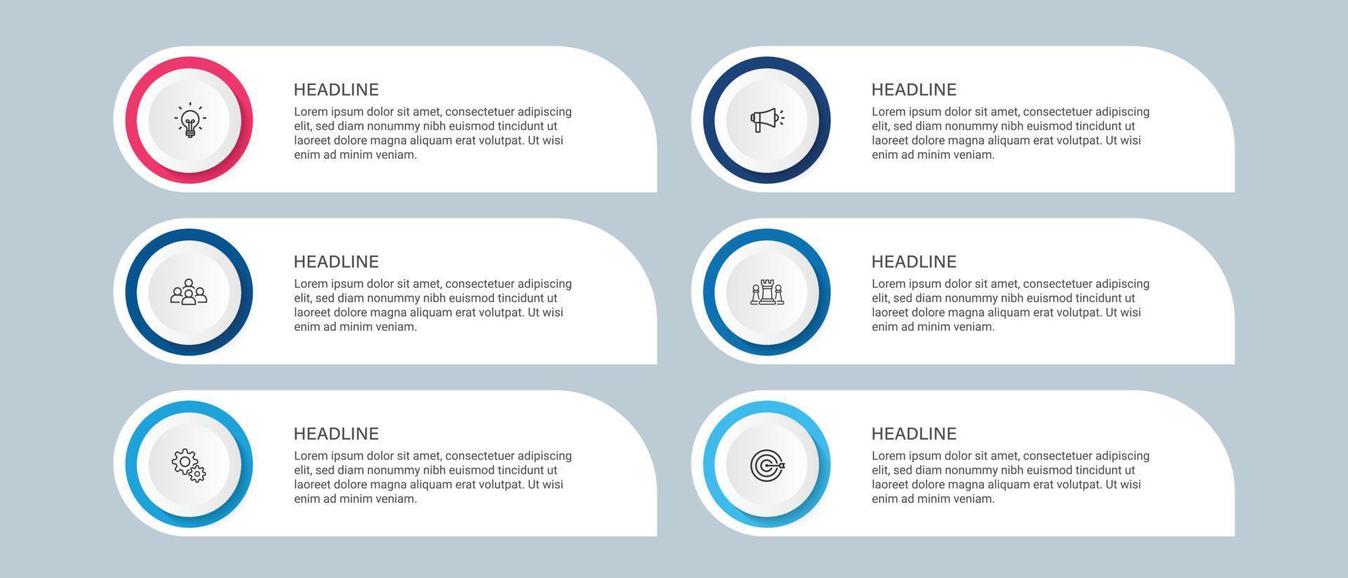 stappen business data visualisatie tijdlijn proces infographic sjabloonontwerp met pictogrammen vector