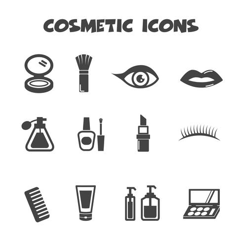 cosmetische pictogrammen symbool vector