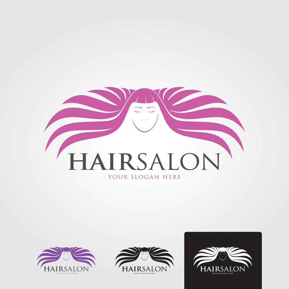 minimale kapsalon logo sjabloon - vector