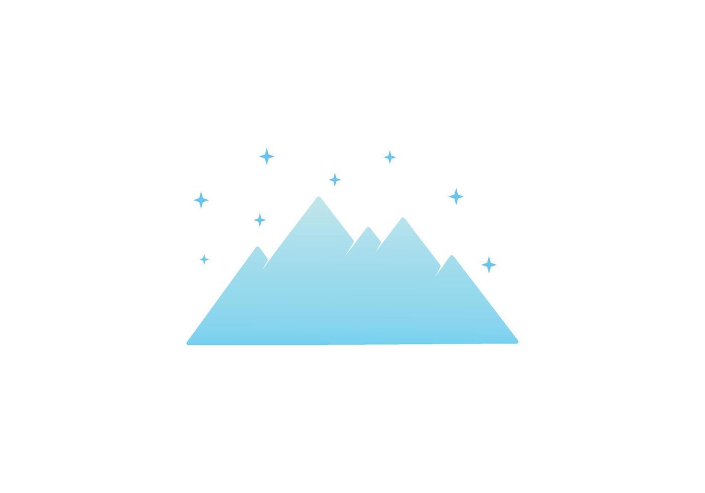 ijsberg logo synbol illustratie geïsoleerd op een witte achtergrond vector