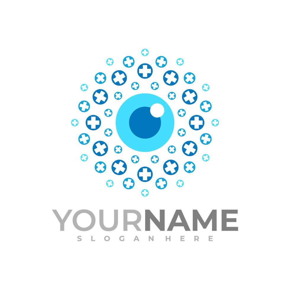 medische oog logo vector sjabloon, creatieve oog logo ontwerpconcepten