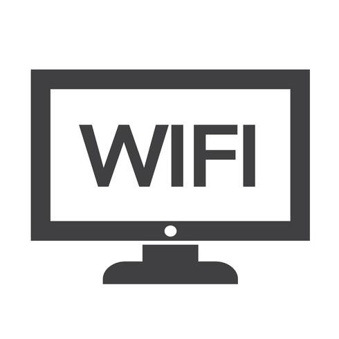 wifi tv pictogram ontwerp illustratie vector