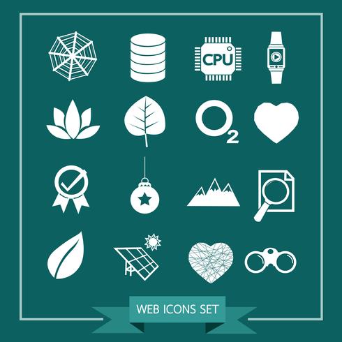 Set van web-iconen voor website en communicatie vector