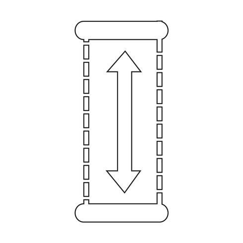 Hoogte pictogram ontwerp illustratie vector