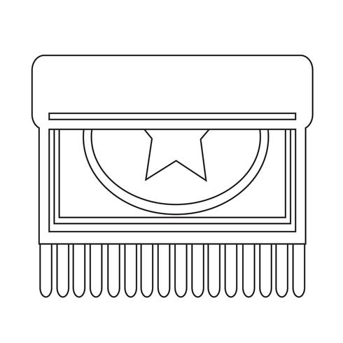 Tapijt pictogram ontwerp illustratie vector