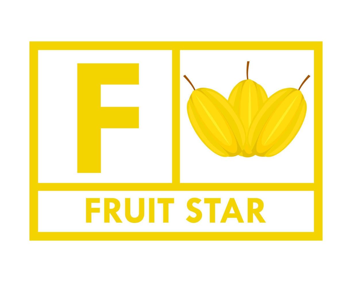fruit ster logo sjabloon illustratie vector