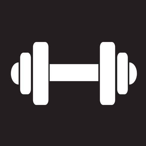 Dumbbell pictogram symbool teken vector