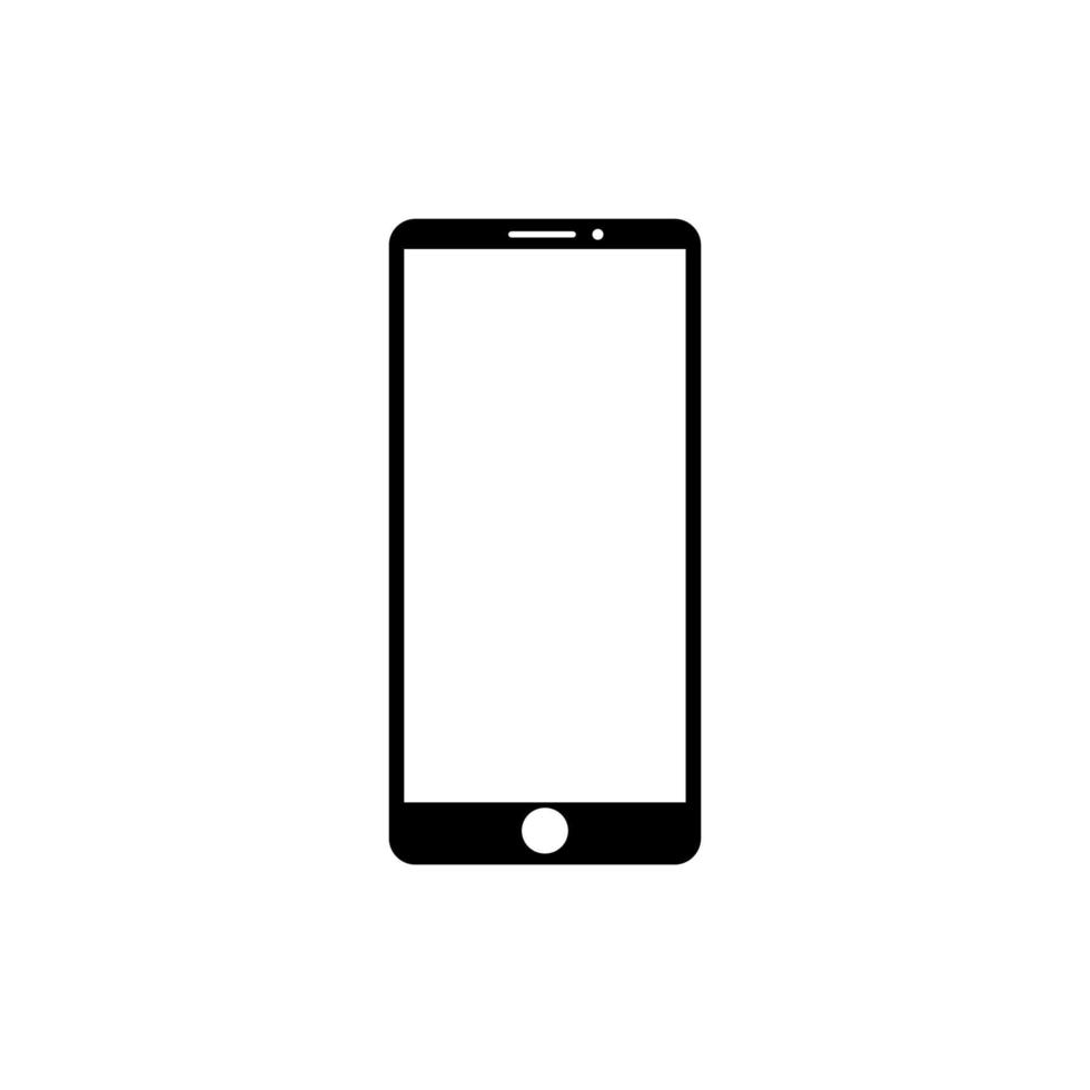 vector icoon van een telefoon. lijn smartphone symbool. trendy telefoonlijn plat ui-tekenontwerp. dun lineair smartphone grafisch pictogram voor websites, mobiele applicaties. logo illustratie. eps10. eenvoudig