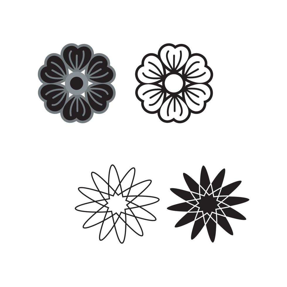 vectorillustratie van hand getrokken kransen. schattige doodle bloemen krans kaderset vector