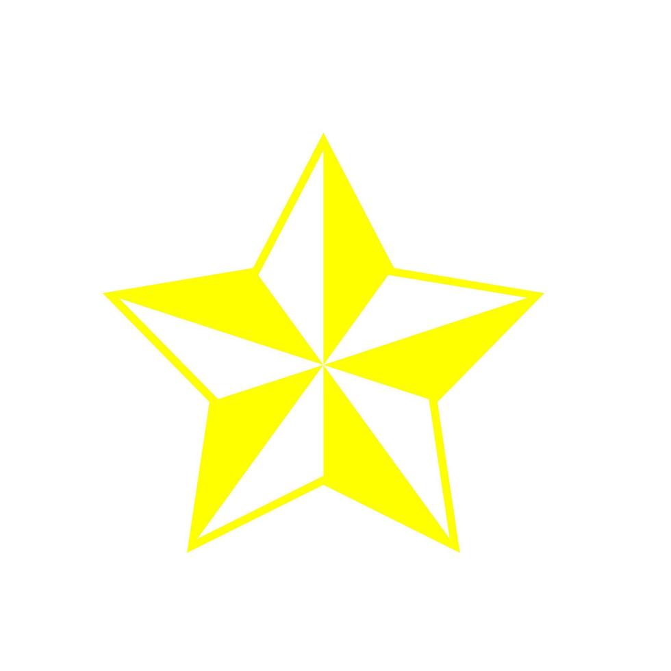 sterpictogram vector op een witte achtergrond
