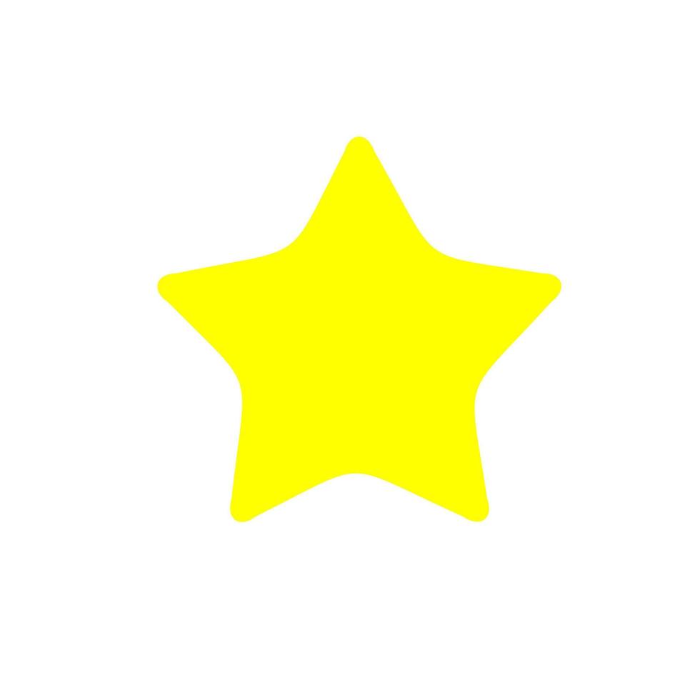 sterpictogram vector op een witte achtergrond