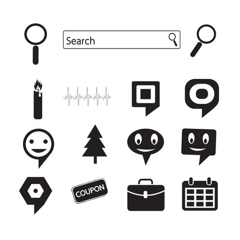 Set van web-iconen voor website en communicatie vector