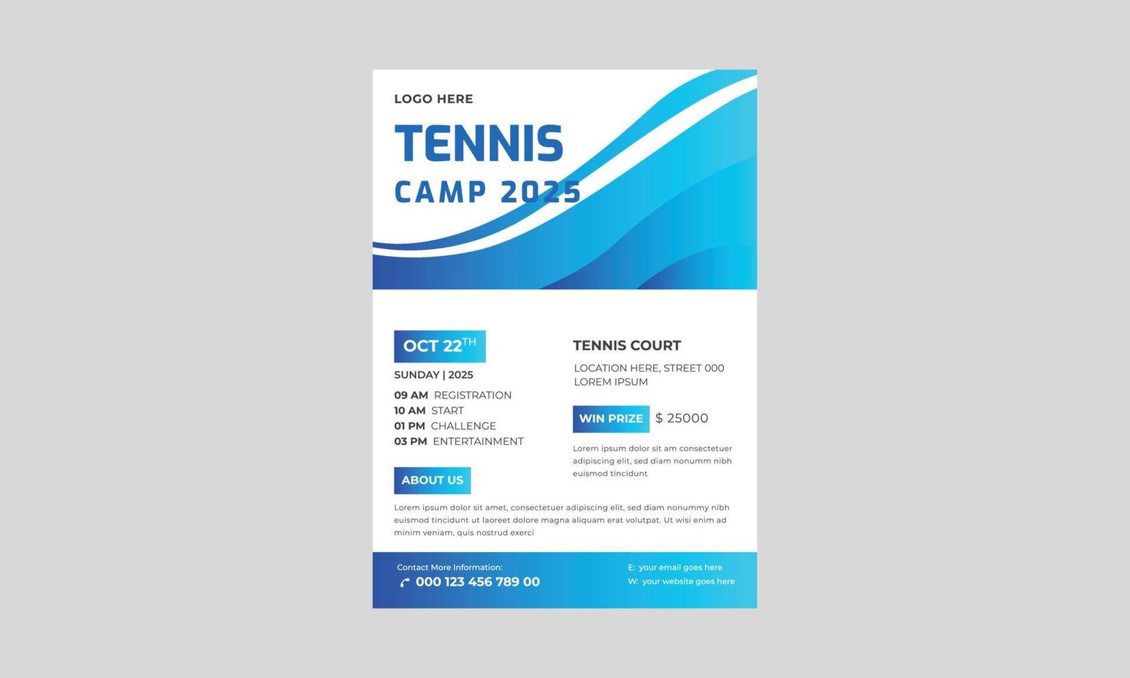 tennis poster instellen vector. ontwerp voor sport bar promotie flyer, tennistoernooi flyer ontwerpsjabloon, tennis poster set vector. vector