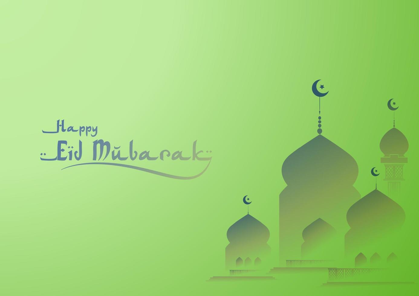 eid mubarak achtergrondontwerp vector