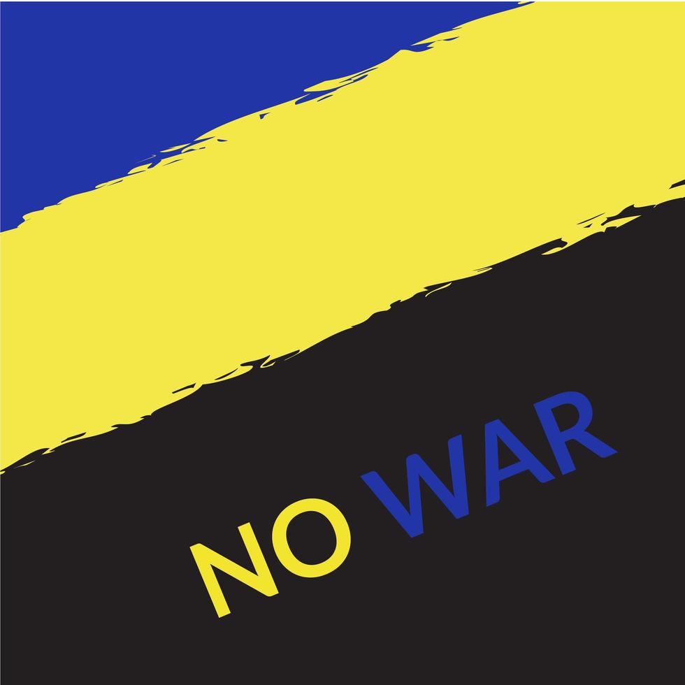 vectorillustratie van het concept van de afwezigheid van oorlog. achtergrond of poster met het opschrift geen oorlog. vector