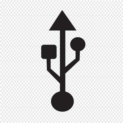 USB-pictogram symbool teken vector