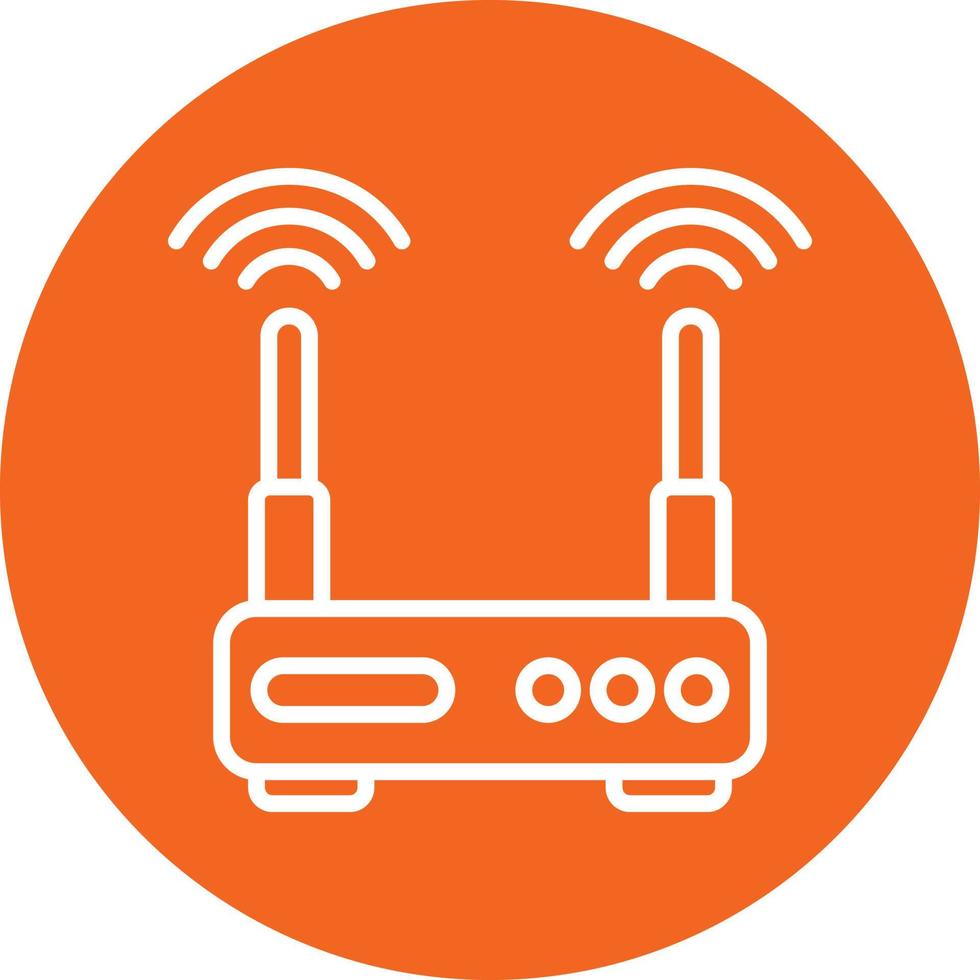 wifi-router pictogramstijl vector