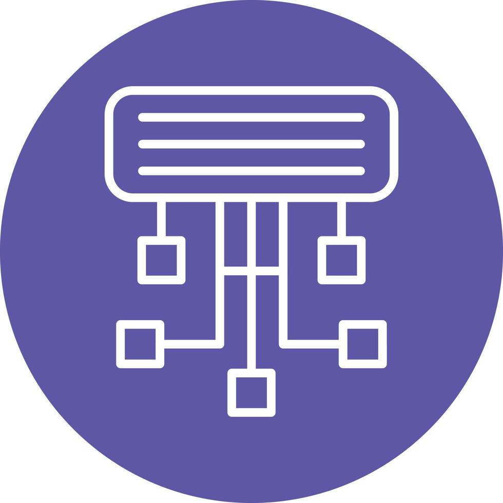 pictogramstijl sitemap vector