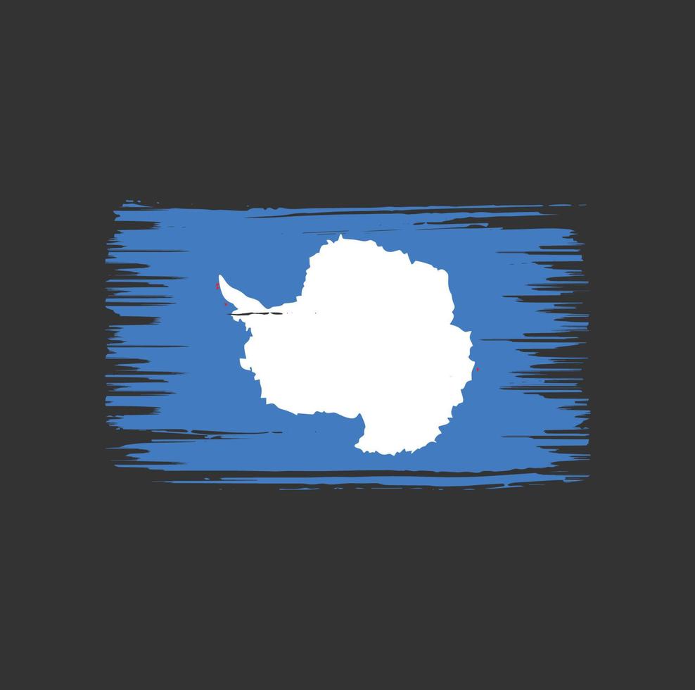 antarctica vlag borstel ontwerp. nationale vlag vector