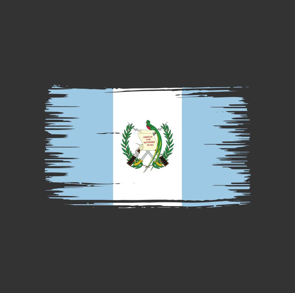 Guatemala vlag borstel ontwerp. nationale vlag vector