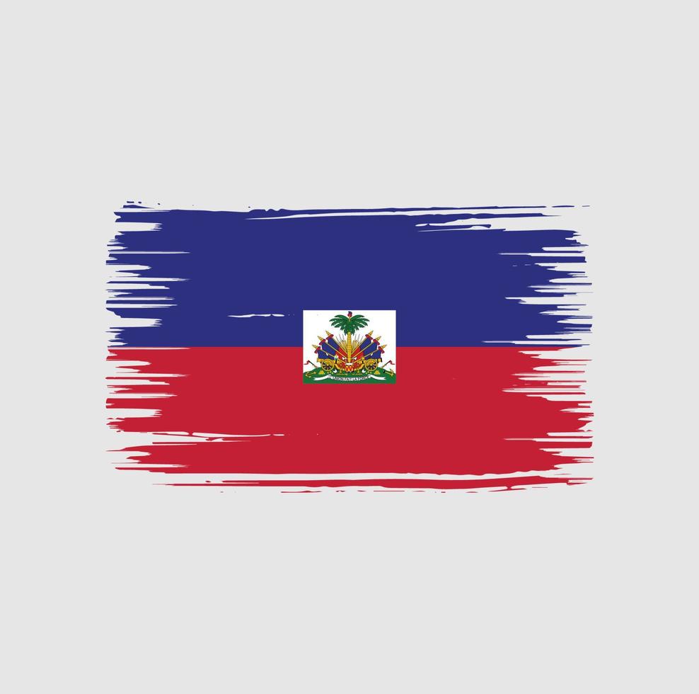 Haïti vlag borstel ontwerp. nationale vlag vector