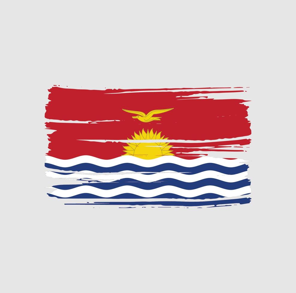 kiribati vlag borstel. nationale vlag vector