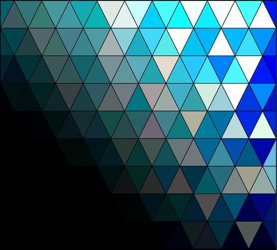 Blauw vierkant raster mozaïek achtergrond, creatief ontwerpsjablonen vector