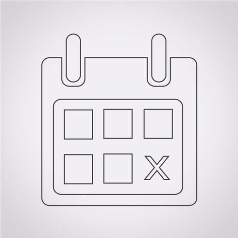 kalender pictogram symbool teken vector