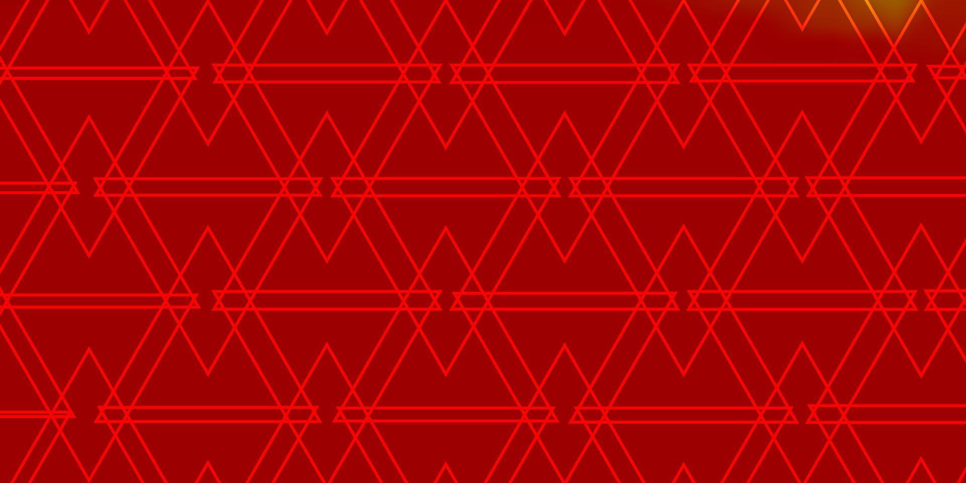lichtoranje vectorlay-out met lijnen, driehoeken. vector