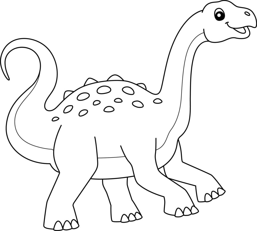 neuquensaurus kleurplaat geïsoleerde pagina voor kinderen vector