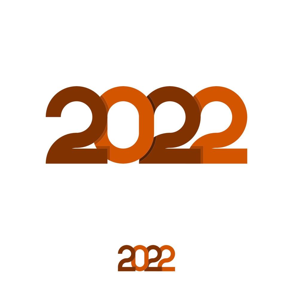 2022 eenvoudig tekstontwerp, voor kalendersjabloon, banner vector