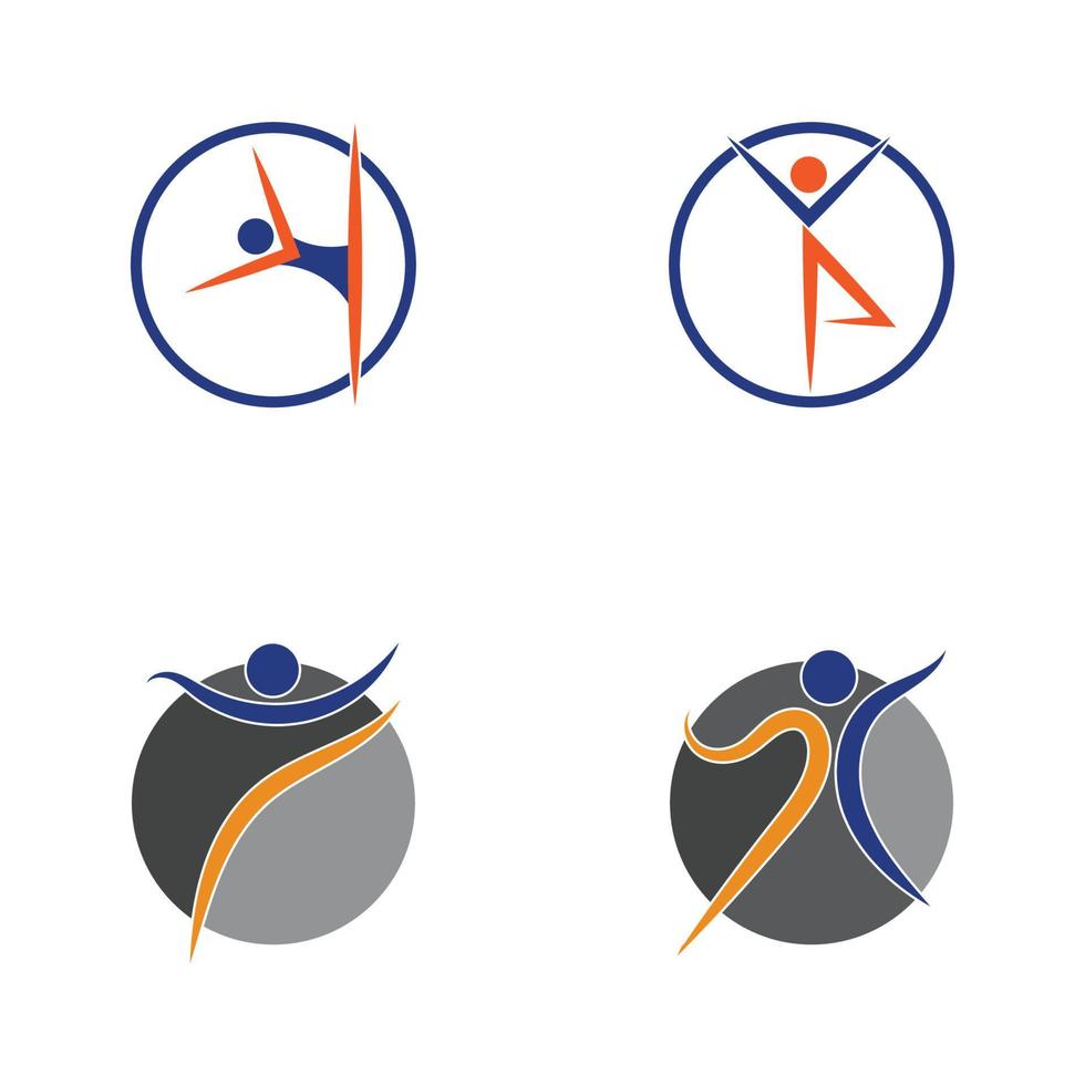 gezond leven logo sjabloon vector pictogram