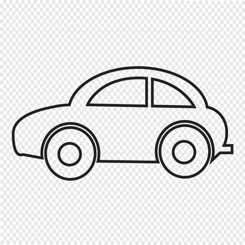 Auto pictogram symbool teken vector