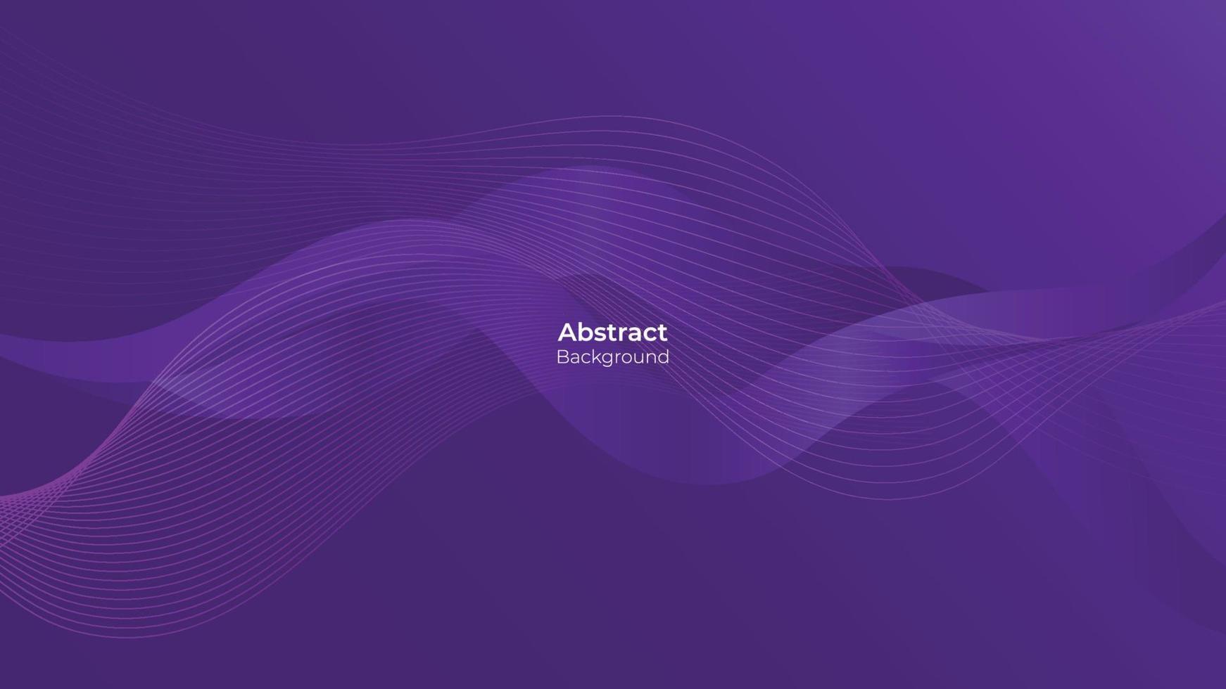 abstracte achtergrond golf lijnen. dynamische compositie violet verloop. vector 10 eps
