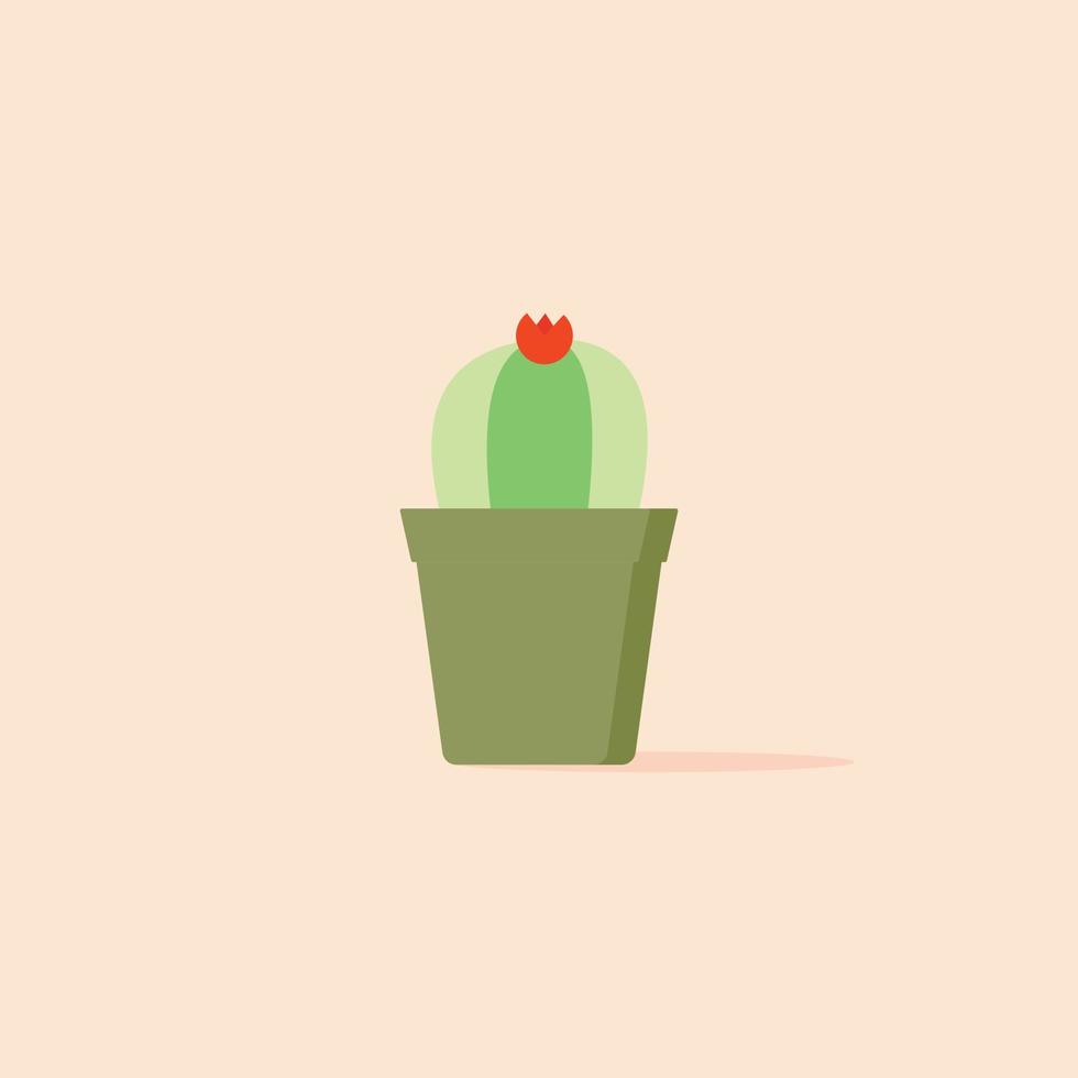 cactus, woestijnplant plat pictogram, vectorteken, cactus kleurrijk pictogram. symbool, logo afbeelding. platte stijl ontwerp vector