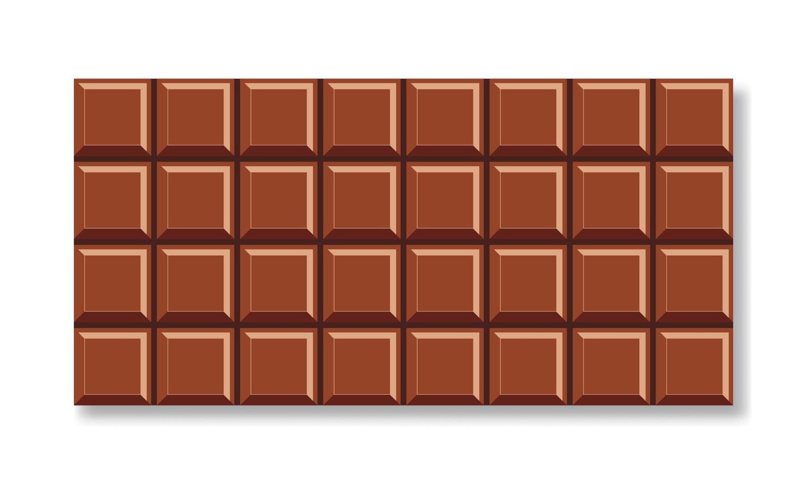 melkchocoladereep geïsoleerde achtergrond. vector illustratie