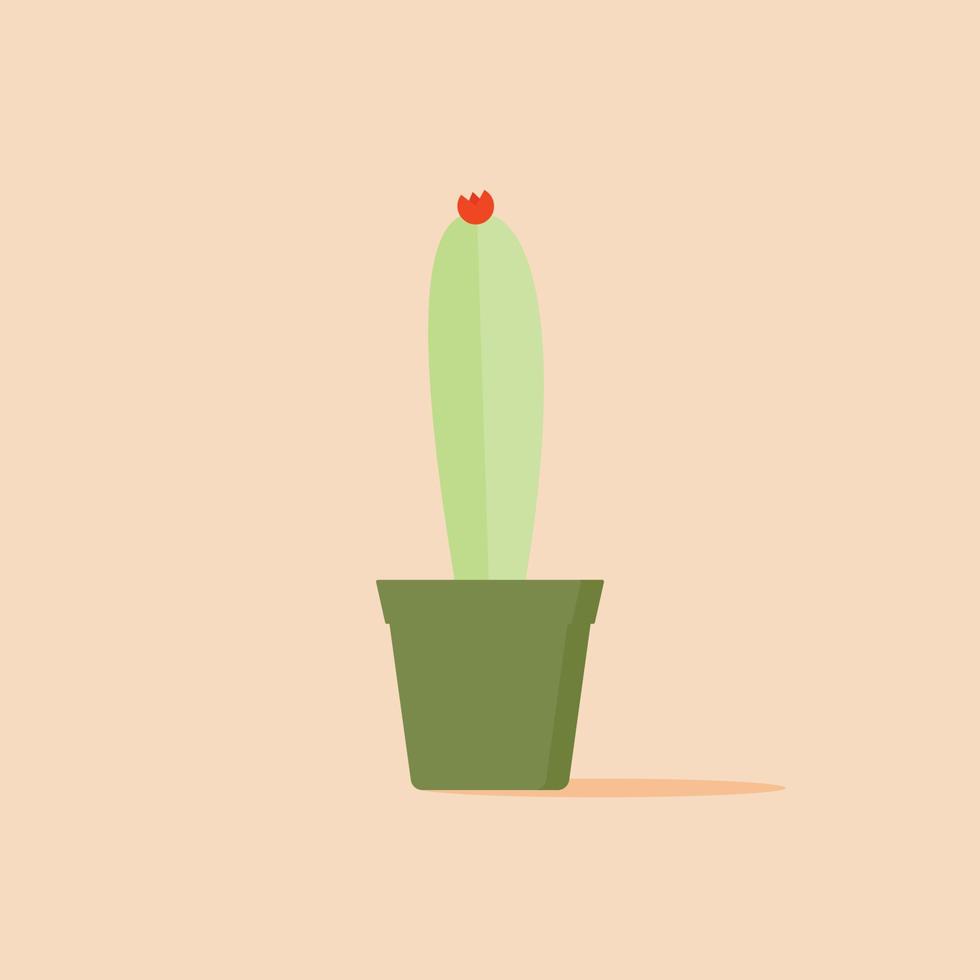 cactus, woestijnplant plat pictogram, vectorteken, cactus kleurrijk pictogram. symbool, logo afbeelding. platte stijl ontwerp vector