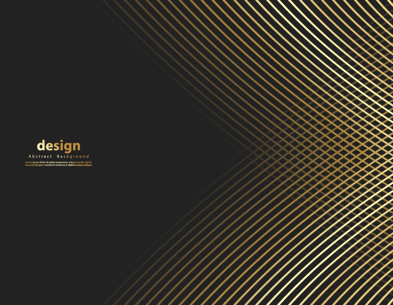 abstracte gouden luxe golf lijn achtergrond - eenvoudige textuur voor uw ontwerp. verloop achtergrond. moderne decoratie voor websites, posters, banners, eps10-vector vector