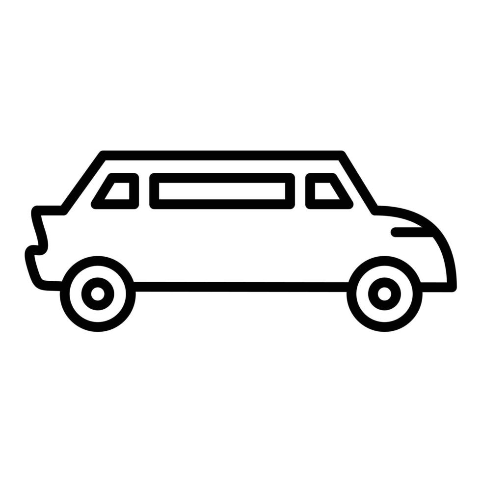 limousine lijn icoon vector