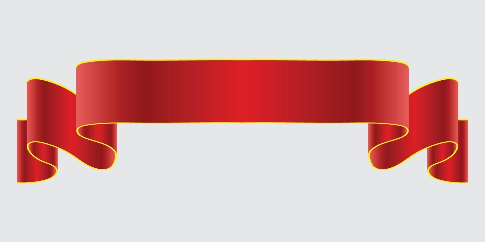 elegantie rood lint banner. vector