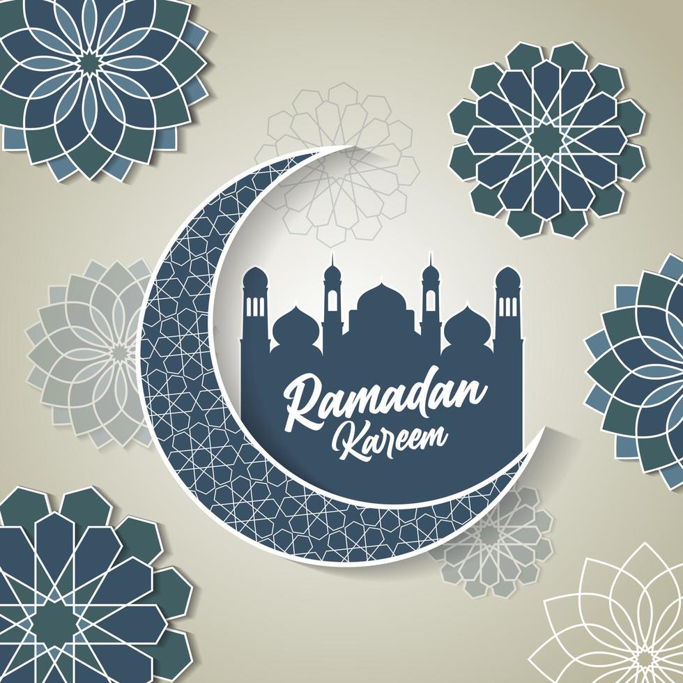 ramadan kareem islamitische sjabloon voor spandoek vector