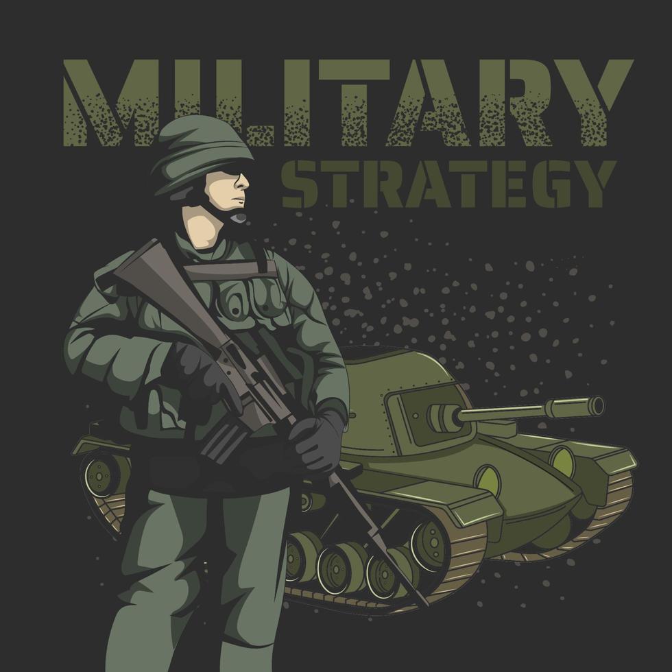 militaire strategie vector