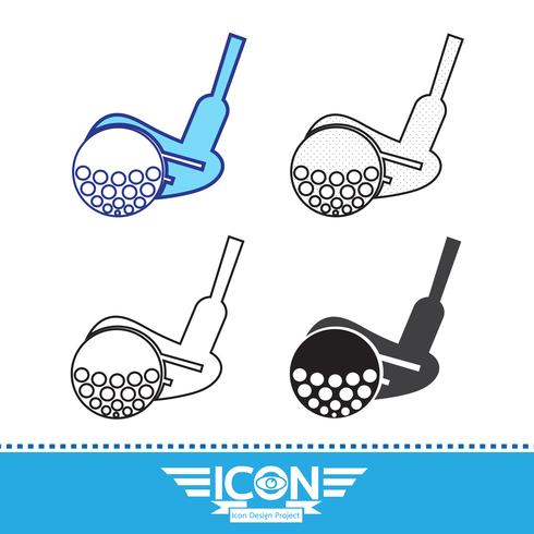 Golf pictogram symbool teken vector
