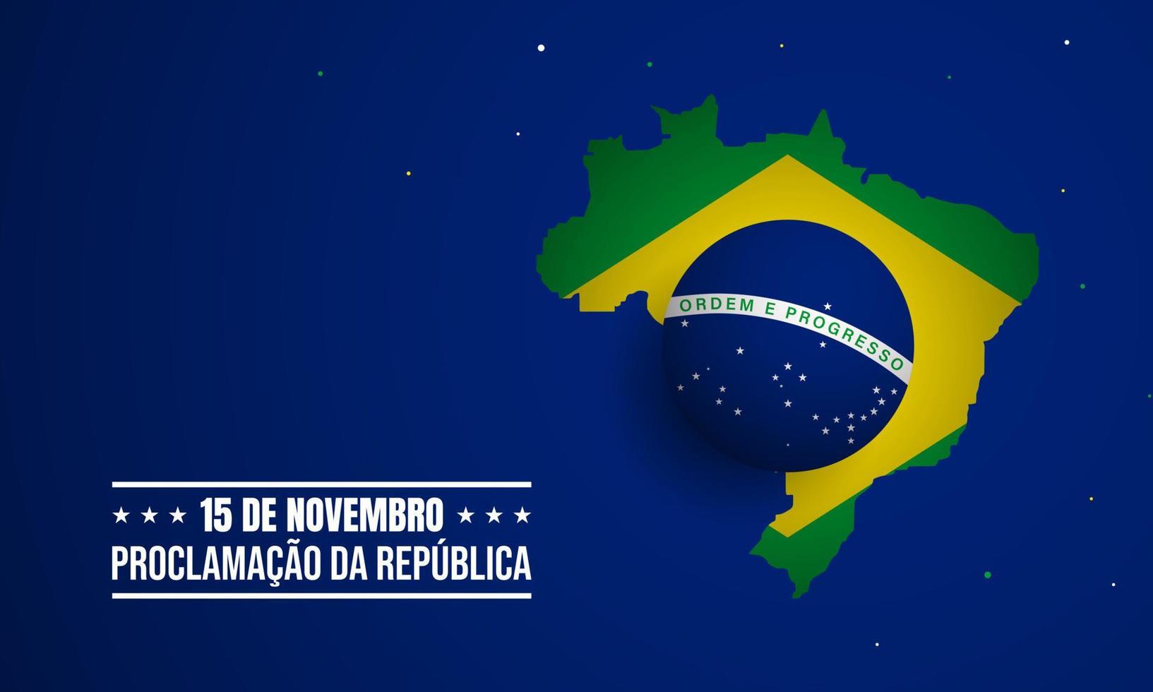 brazilië republiek dag achtergrond. vectorillustratie. vector