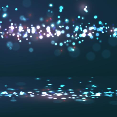 Binnenlandse achtergrond met bokeh lichtenontwerp vector