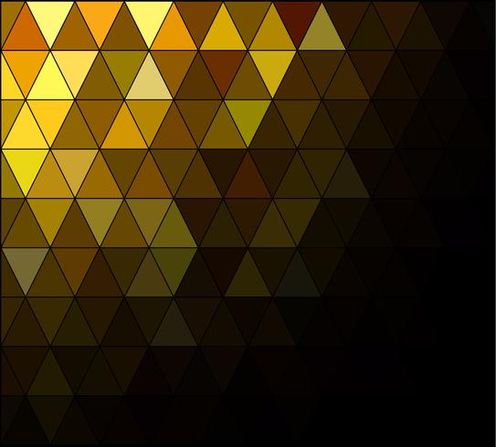 Geel vierkant raster mozaïek achtergrond, creatief ontwerpsjablonen vector