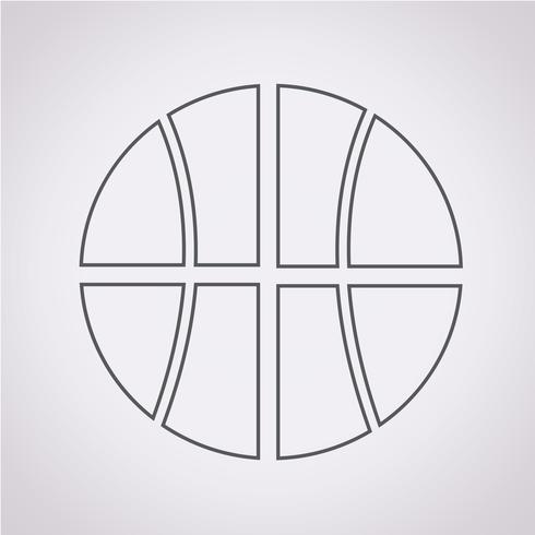 Basketbal pictogram symbool teken vector