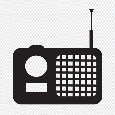 radio pictogram symbool teken vector